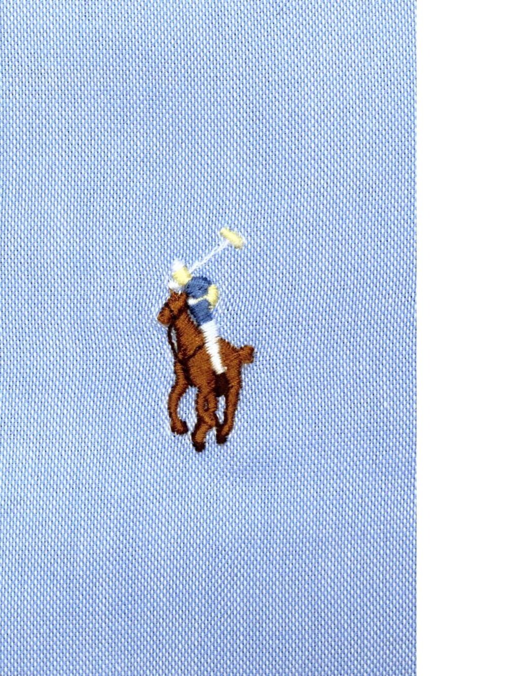 POLO RALPH LAUREN SLIM FIT CHAMBRAY OXFORD SHIRT 100% COTTON BLUE 2X-LARGE, XXL
